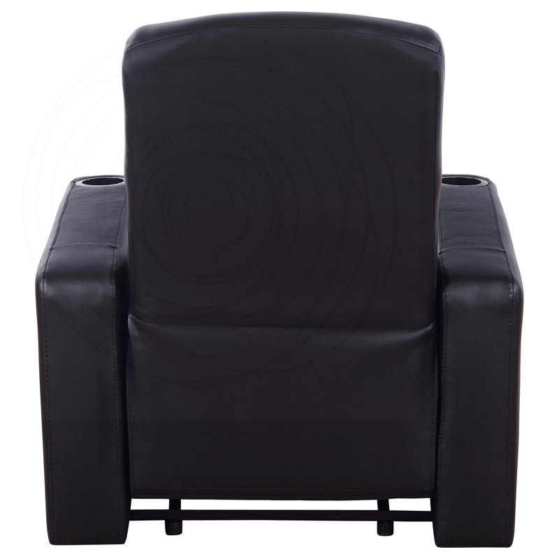Ensemble de fauteuils inclinables pour cinéma maison avec cuir pleine fleur et design mural