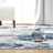 Abani Rugs Emese Reg500B Blue Swirl Abstract Low Pile Area Rug-1031634496