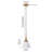 Elodie 1 - Light Brass Dome Pendant-303885080-303885086