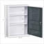 Armoires | Armoire à pharmacie murale verrouillable, pour enfant Coffre-fort pour animaux de compagnie, résistant à la rouille, blanc Gris ardoise, l 15,75 po x P 6 po x H 21 po | Contemporain | Salle de bain