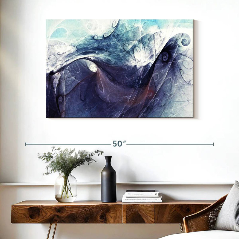 Abstrait dynamique Avery Abyss, H 26 po x l 39 po