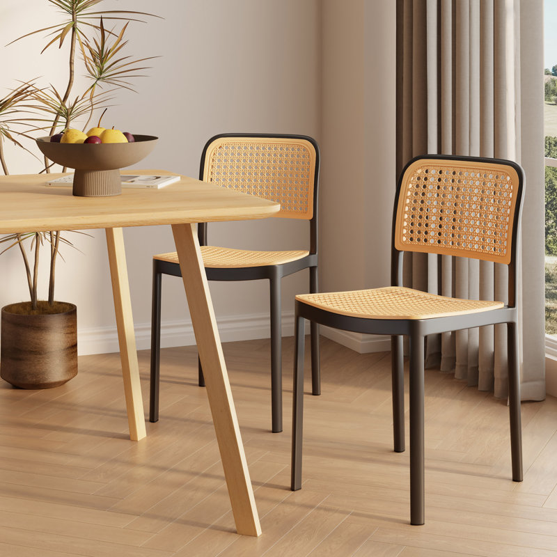 Brewer 46cm H Stacking Side Chair in Black