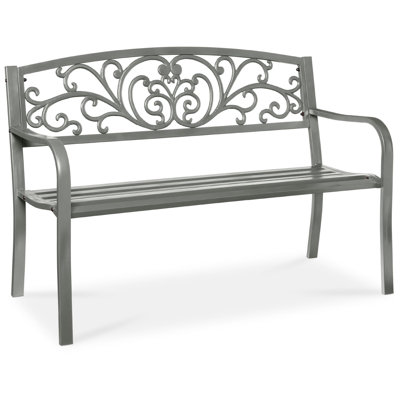 Banc de jardin en acier pour l'extérieur