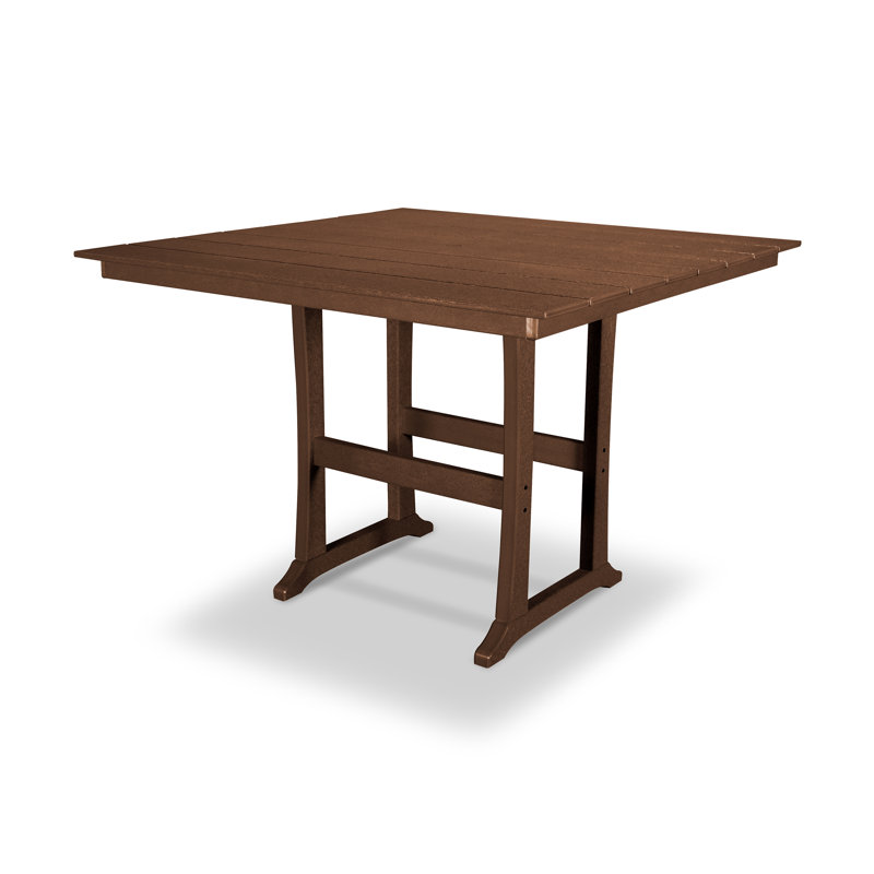 Farmhouse Trestle Dining Table, Rustic Brown