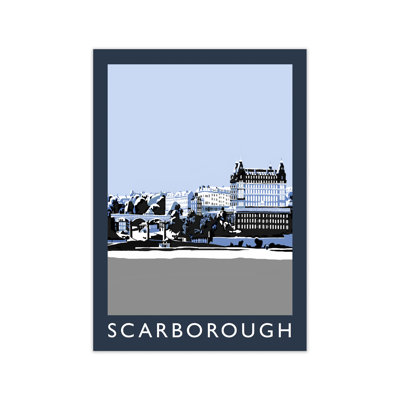 'Scarborough in Snow' Graphic Art Print