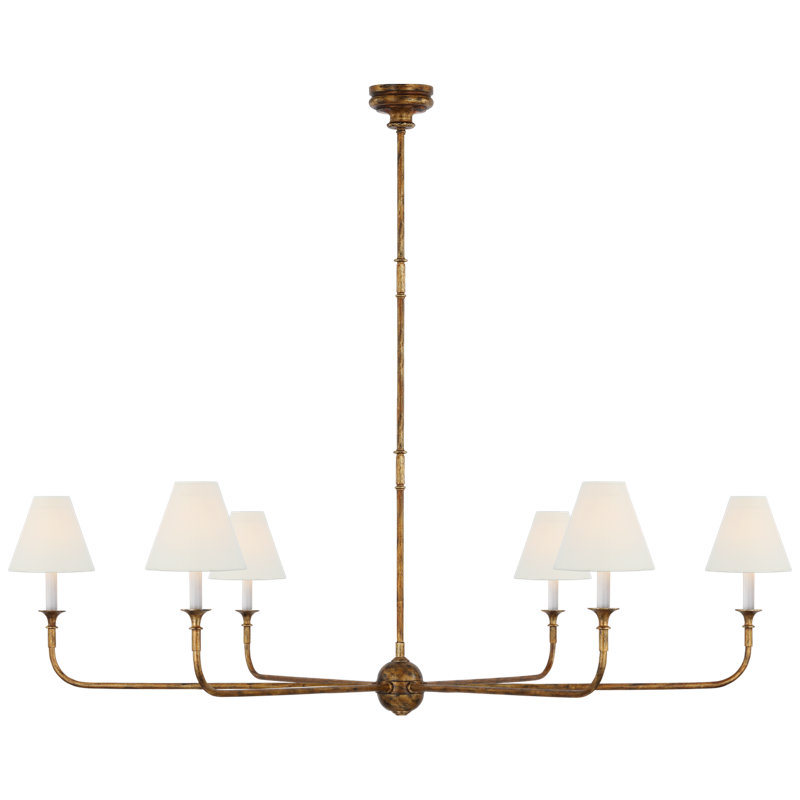 Thomas O'Brien Piaf Grande Chandelier, Antique Gild
