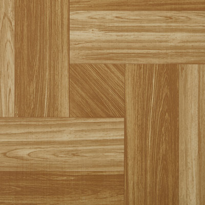 30Pcs Self-adhesive PVC Parquet Flooring Tiles Set