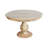 Jenna 48" Dining Set In Solid Wood With 4 Jill Chairs In Natural Linen Fabric