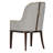 Houston Velvet Dining Arm Chair - Porcini Gray/Walnut