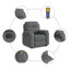  Fauteuil inclinable de massage Stand Up gris foncé-1507057753-1507057754