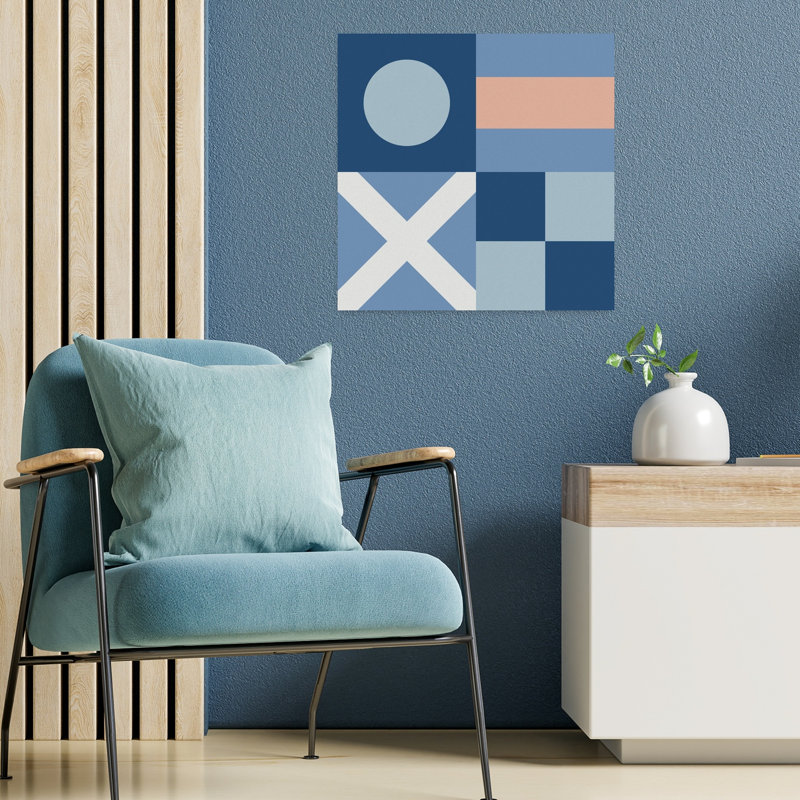 Drapeaux nautiques II, art côtier, H 18 po x l 18 po