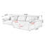 Canapé modulaire 2 pièces rembourré-147310448-147310461
