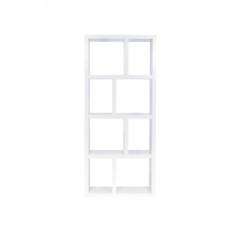 Sighfrith 159cm H x 70cm W Standard Bookcase, Pure White