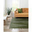 Tapis vert en coton tissé à plat à la main Justice-528175305