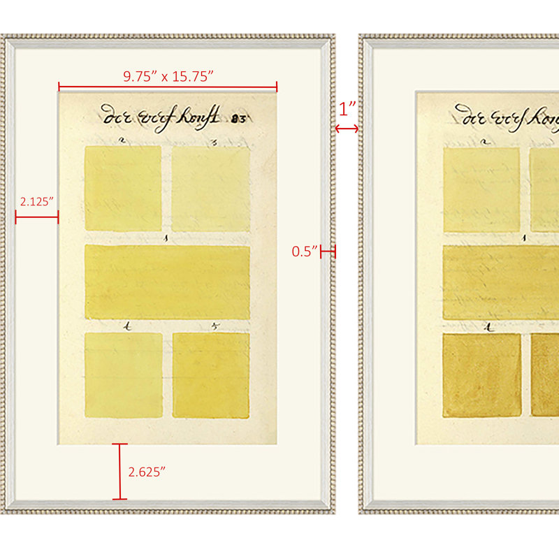 Antique Color Swatches Giclee Print by A. Boogert