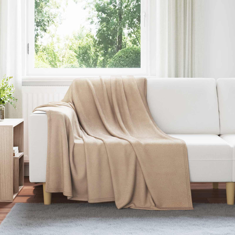 5.5-51 Throw Blanket, Camel, 200cm x 150cm