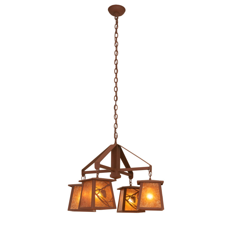 Rustic Lodge 4 - Light Square / Rectangle Chandelier