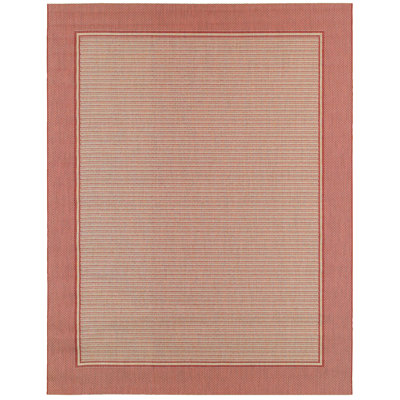 Tapis rouge / brun clair intérieur / extérieur Daniels