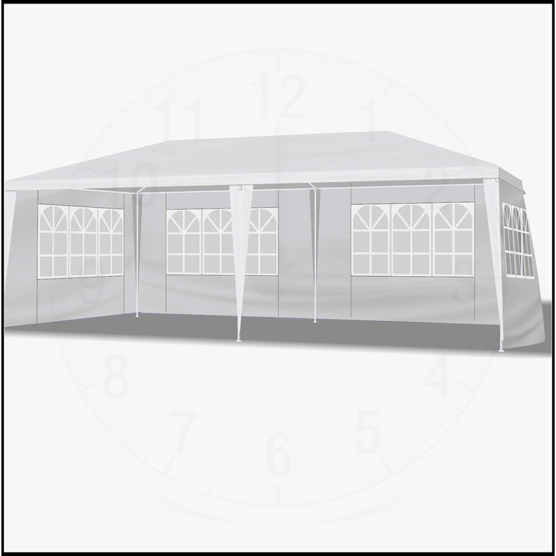 10FT Wedding Tent with 8 Removable Sidewalls, 102.4" H x 236.2" W x 118" D