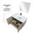 Lancy 36 in W x 20 in D Single Bath Vanity Mirror and Faucet Set-113287836