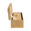 Sagebrook Home 2-Pieces Benin Suede Boxes With Stone Knob, Ivory