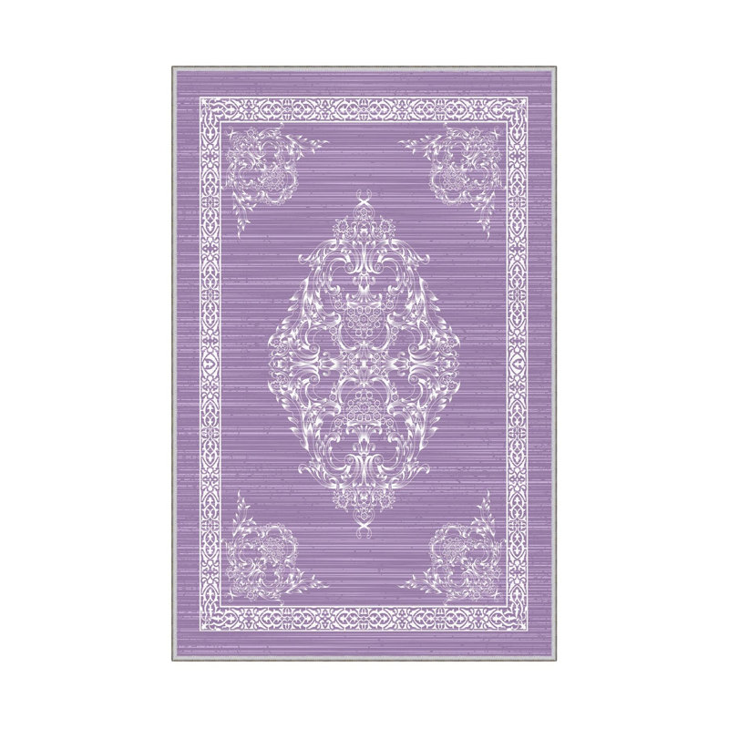 Stylish Hall Carpet (2.6 x 9.8 ft), 100% Polyester, 0.31 in Pile Height | Antibacterial, Non-Slip PVC Underside | 3D Digital Printed Design, Machine Washable, Perfect for Modern Home Décor & High Traffic Areas