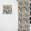Motif botanique pastel arc-en-ciel I - Rideau bohémien - Velours obscurcissant - 1 panneau-107561702