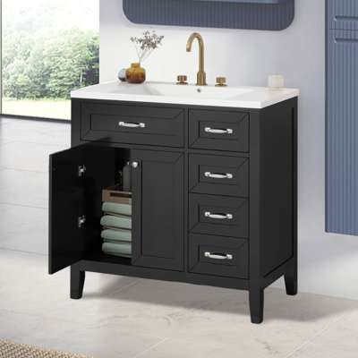 35.5'' Single Bathroom Vanity Base Only