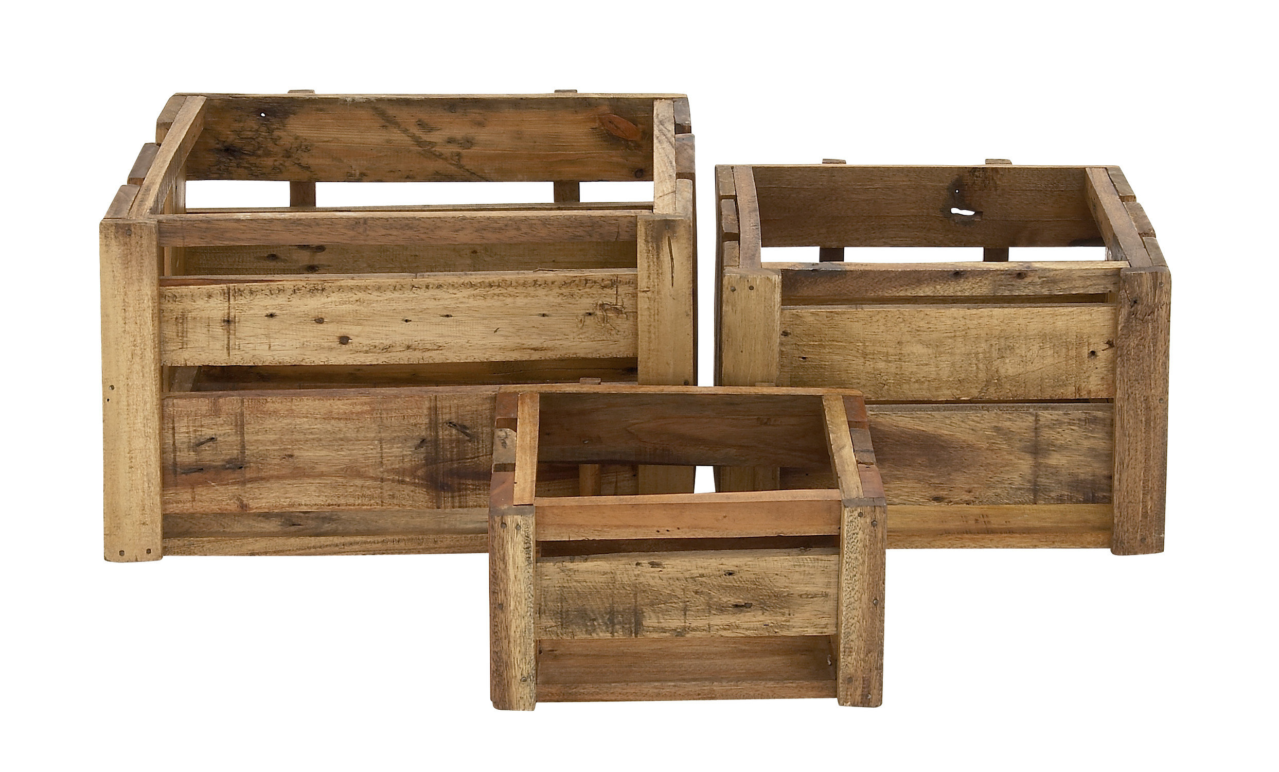 Sand & Stable™ Solid Wood Crate & Reviews | Wayfair