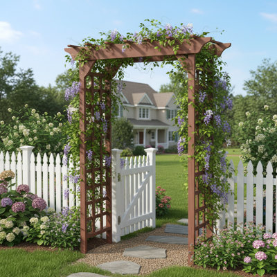 Wooden Arbour Wedding Arch Wood Trellis For Plant Climbing Garden Pergola