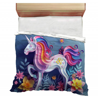 Housse de couette Unicorn Bedding Fantasy Mythical Creature_12359