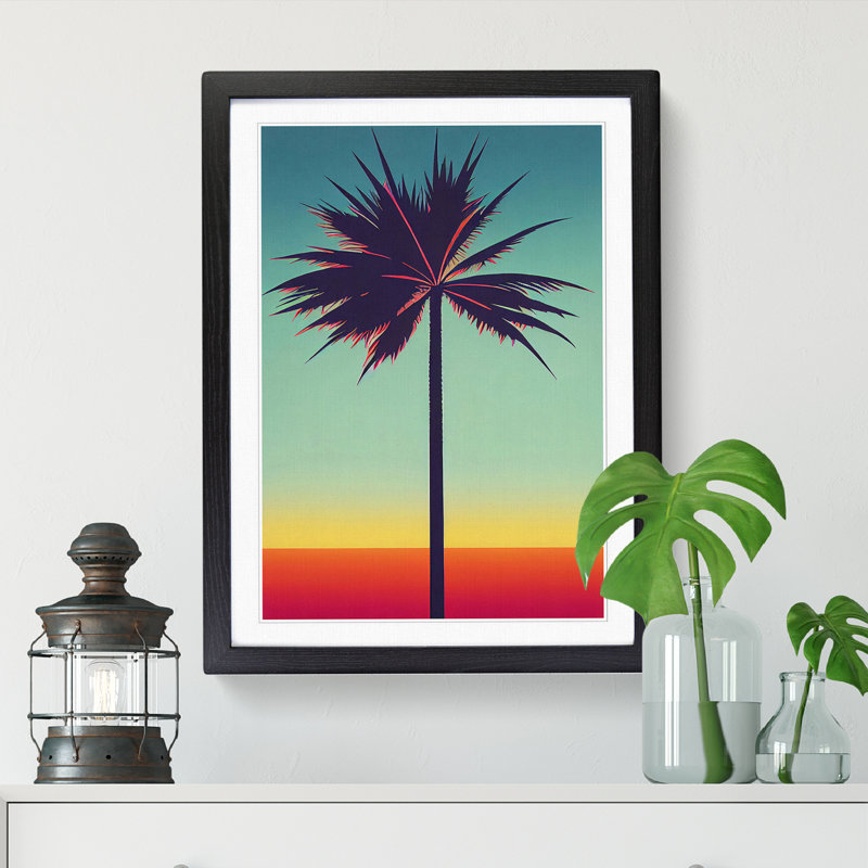 Palm Tree Vol.3 - Wall Art, 34cm H x 25cm W x 2cm D, Oak