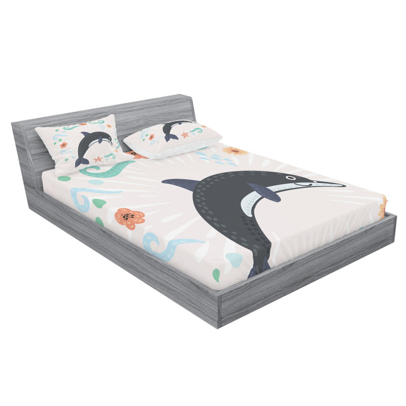 Microfiber Sheet Set, Queen Sheet Set with Fitted Sheet