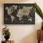 Safari World Map, reproduction d'art sur toile-94359680-94359674