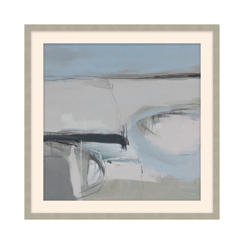 «Neutral Dunes 3» par Serena Holt - impression encadrée sur papier, H 26 po x l 26 po