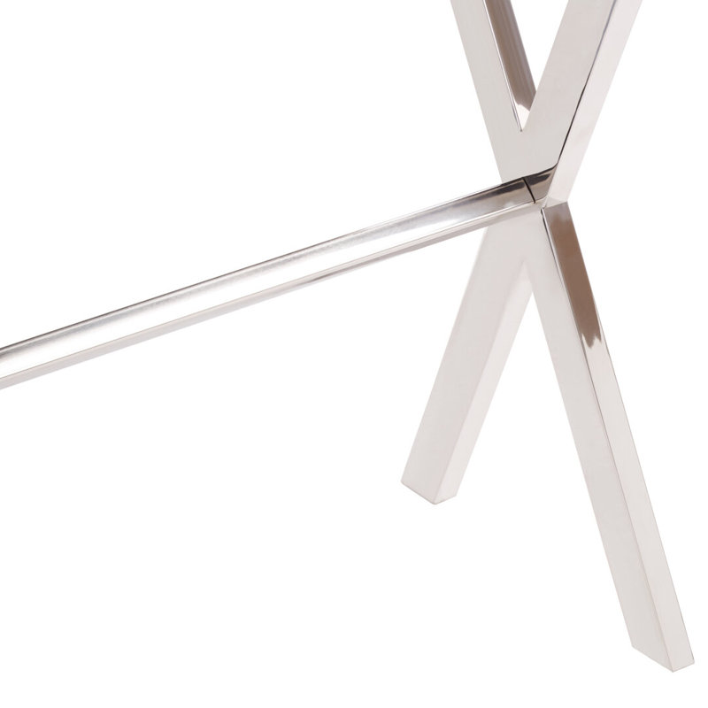 140cm Glass Top Console Table