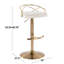 Tabourets de bar réglables Dannie Arabelle Glam avec repose-pieds arrondi en T-89129277-132394282