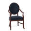 Upholstered King Louis Back Arm Chair-60273207-60273246