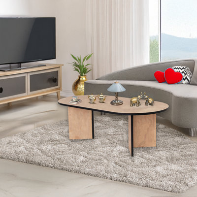 Modern Coffee Table, 120 x 40 x 60 cm, 100% Melamine Coated Particle Board, Thickness: 0 cm, Solid Color Design, For Living Room & Contemporary Spaces, Durable & Elegant