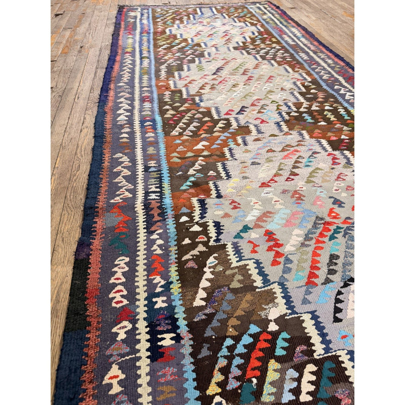 Tapis de couloir style campagnard turc 1930