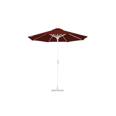 7.5ft Commercial-Fiberglass Rib  - Pure White Matte - Jockey Red