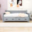 Lit de jour simple en bois 2 tiroirs-1236989092