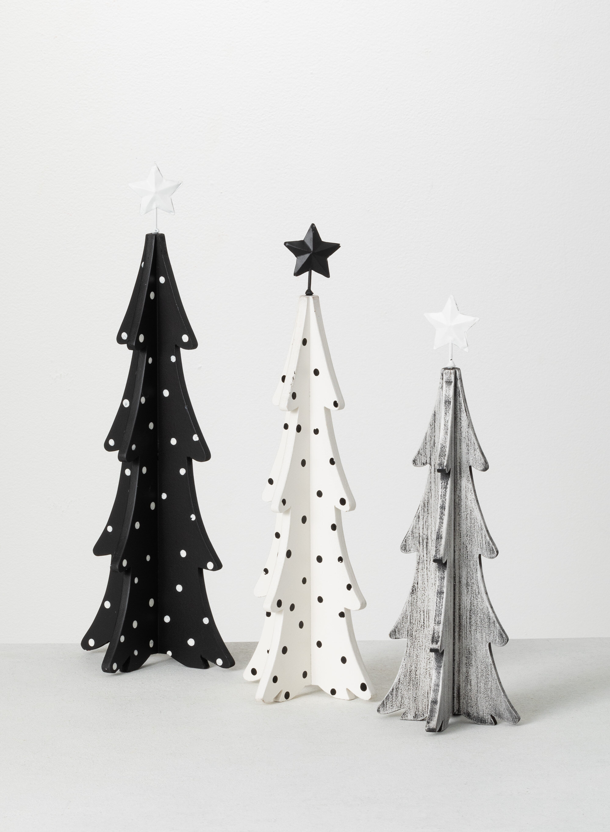 Whimsical Christmas Tree Snowflake White Black Bath Towel Set | Zazzle