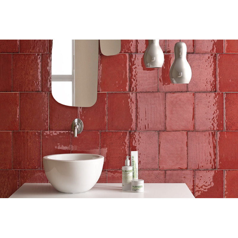 4" x 12" Ceramic Tile, Red