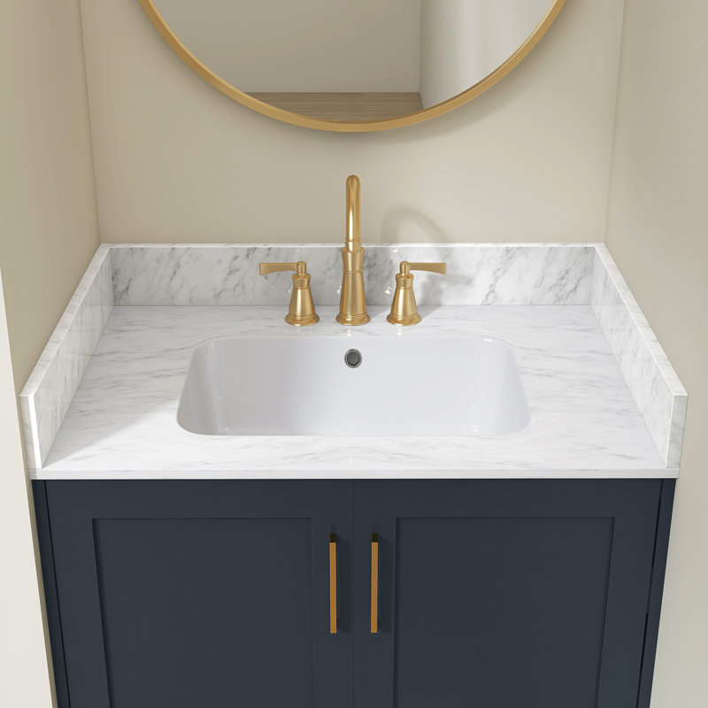 37 po Meuble-lavabo en marbre Real
