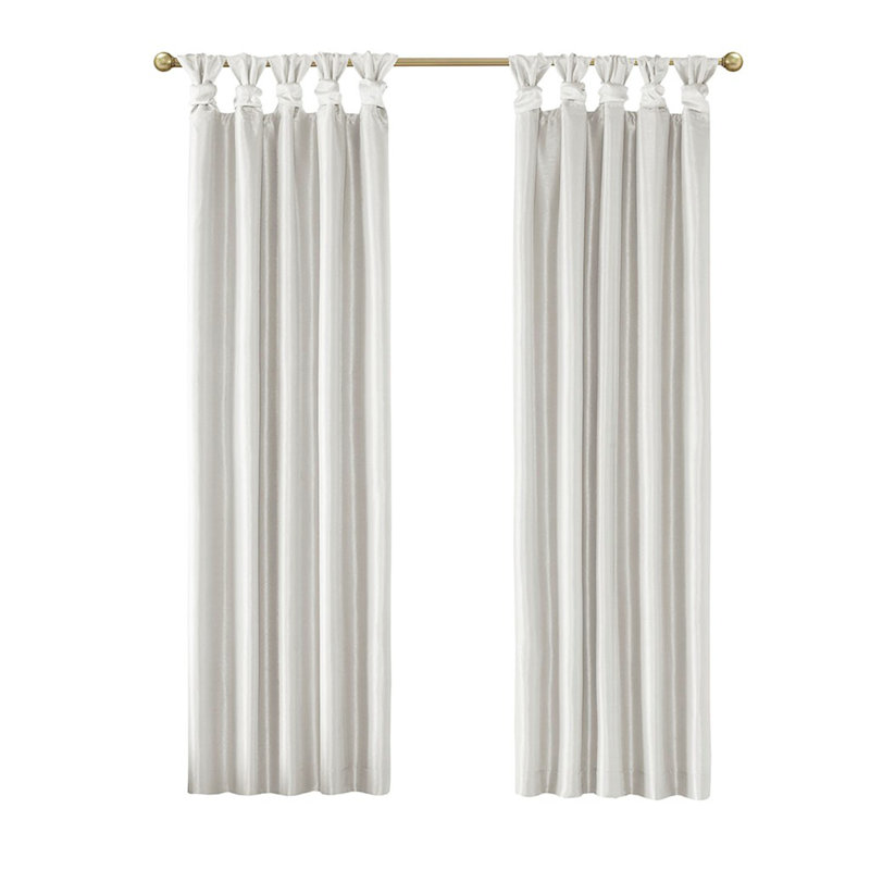 Rideau occultant Twist Tab, Blanc, L 50 po x L 84 po
