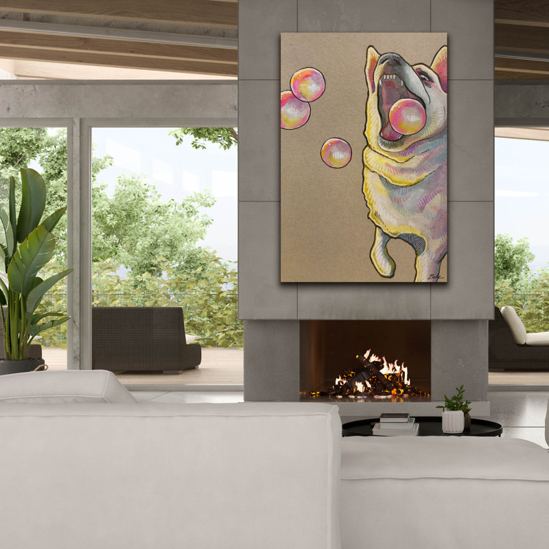  «Play Bubble» par Bebe Keith, art mural sur toile, 40 po x 60 po