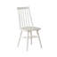 Chaise de salle à manger Elvara scandinave en bois massif Windsor, Evc-40-W, avec dossier fuselé et siège profilé, chêne blanc classique-675952076