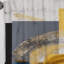 Rideau en velours moderne Glam Gold et Black Expression IV - obscurcissant - 1 panneau-107831621