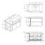 Meuble-lavabo flottant avec porte à fermeture en douceur, lavabo en céramique et fabrication en contreplaqué durable-131645061-131645067